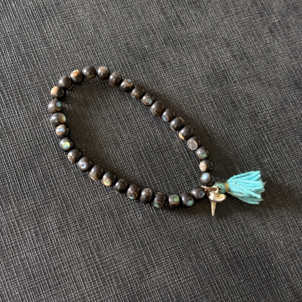 Unique Shark Tooth Beaded Bracelet